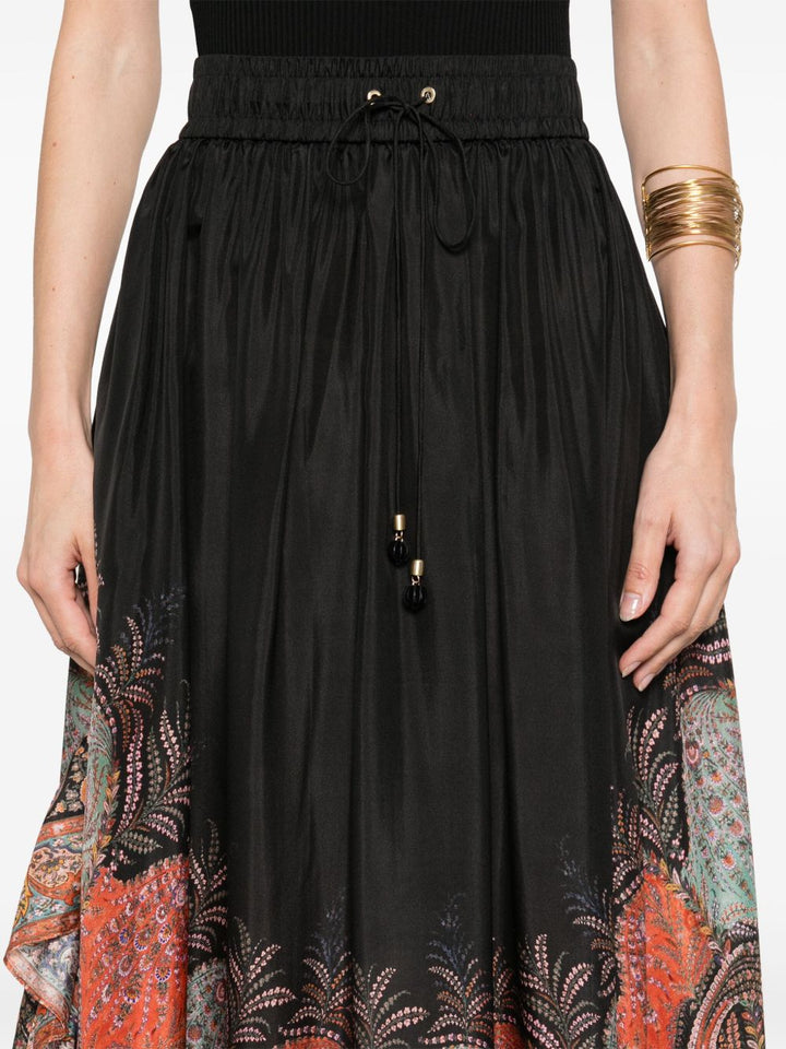 Zimmermann Rhiannon silk skirt
