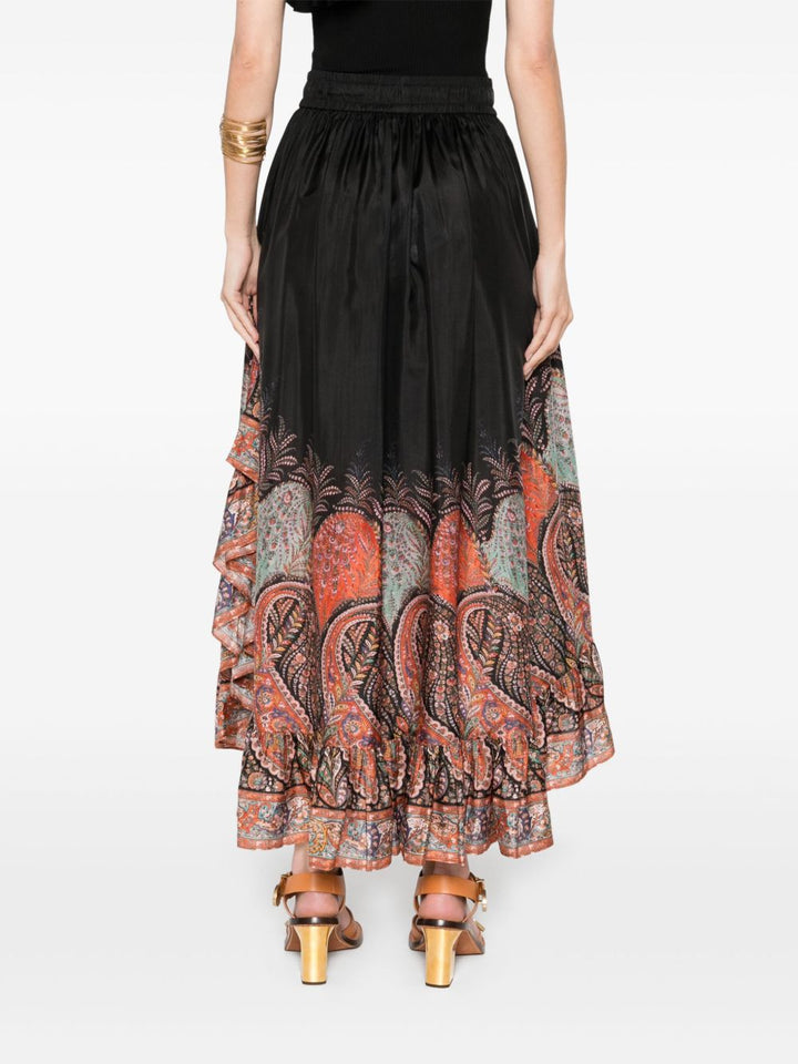 Zimmermann Rhiannon silk skirt