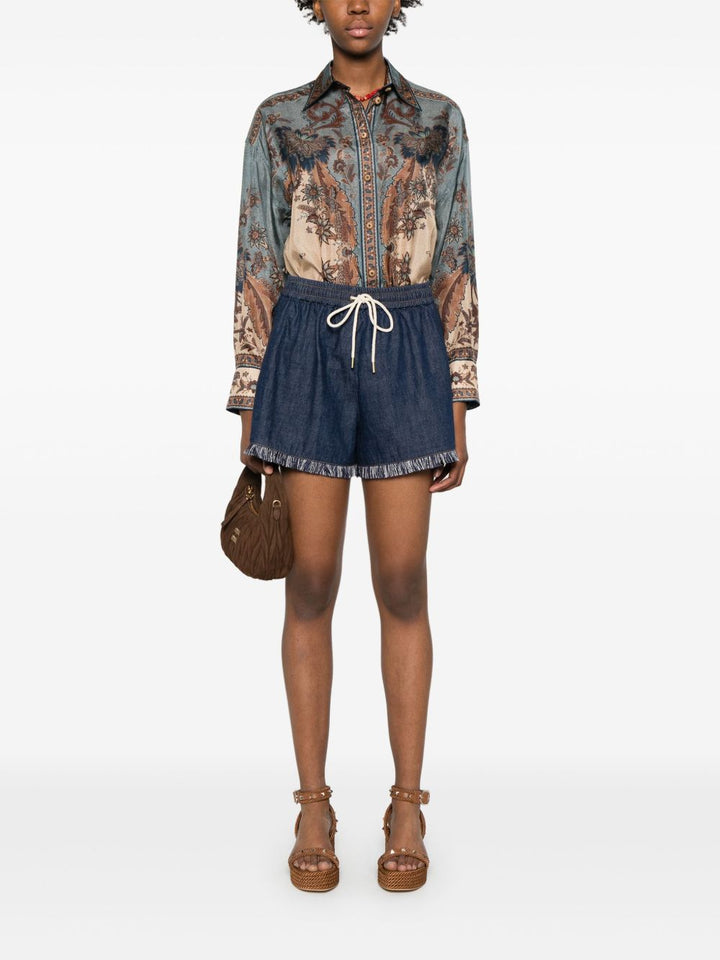 Zimmermann Ascension printed silk shirt
