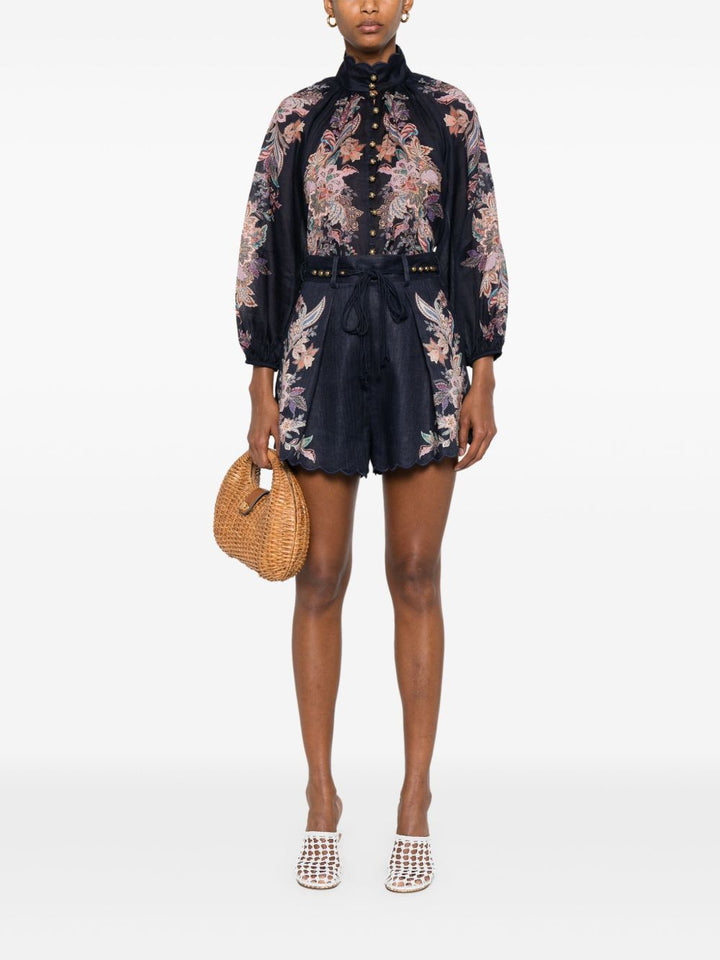 Zimmermann Rhiannon printed blouse