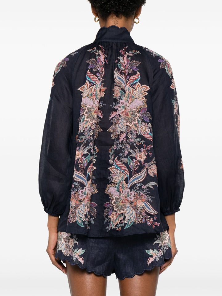 Zimmermann Rhiannon printed blouse