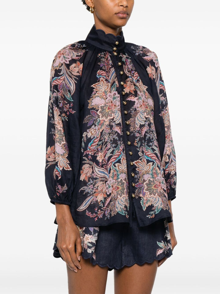 Zimmermann Rhiannon printed blouse