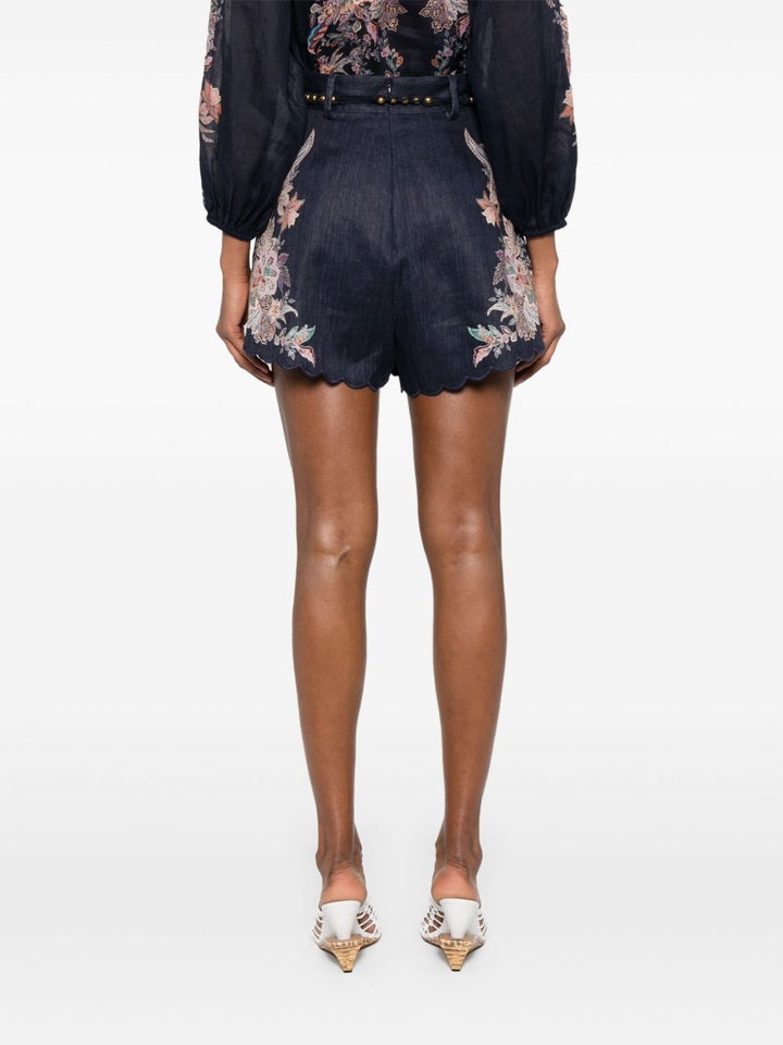 Zimmermann Rhiannon linen shorts