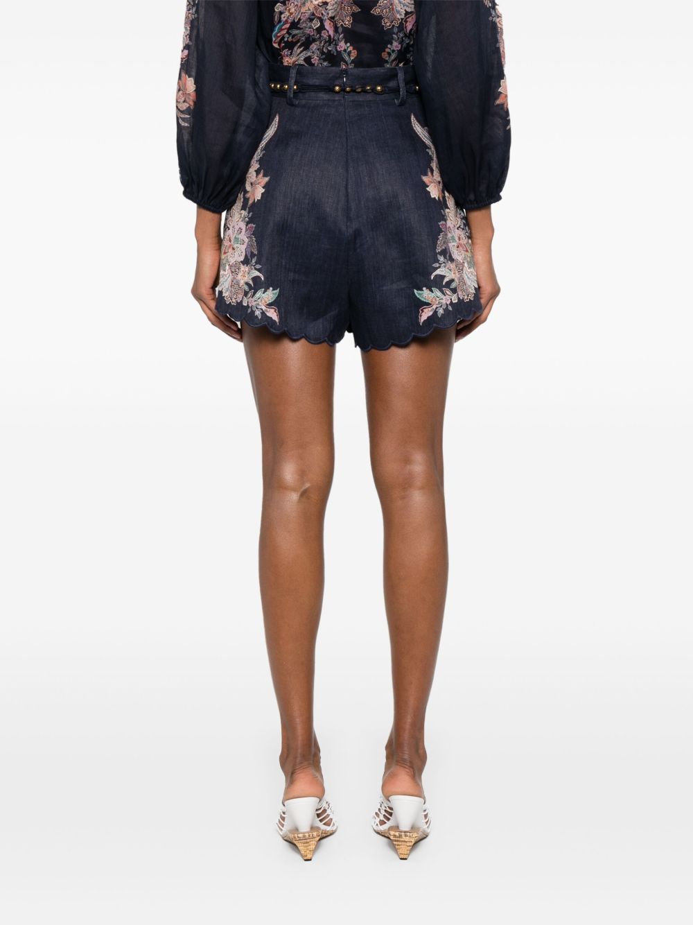 Zimmermann Rhiannon linen shorts