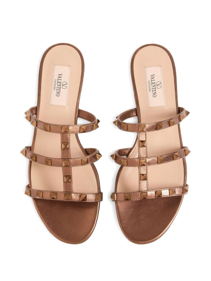Valentino Garavani Rockstud leather flat sandals