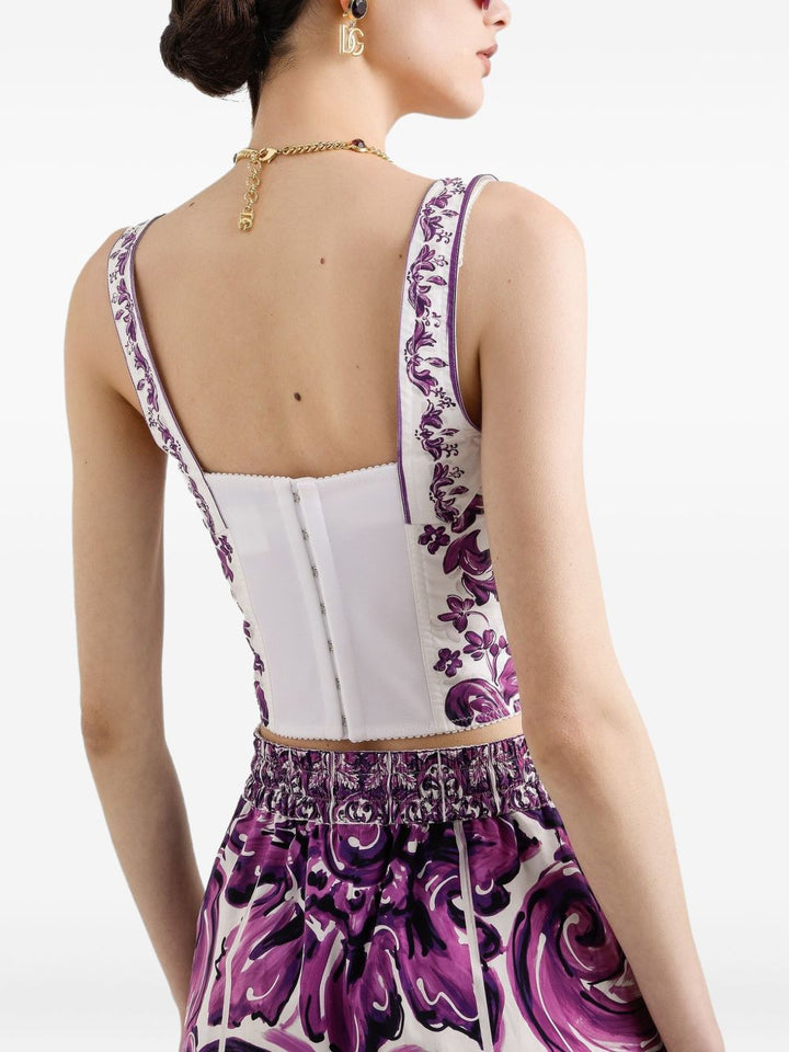 Dolce & Gabbana majolica bustier top