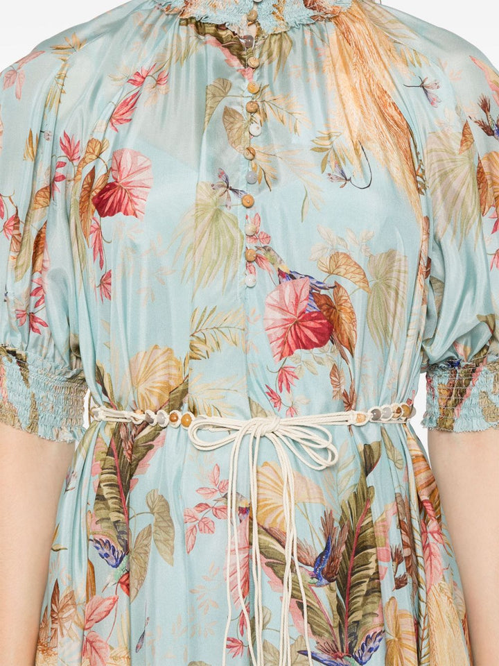 Zimmermann Ascension printed silk dress