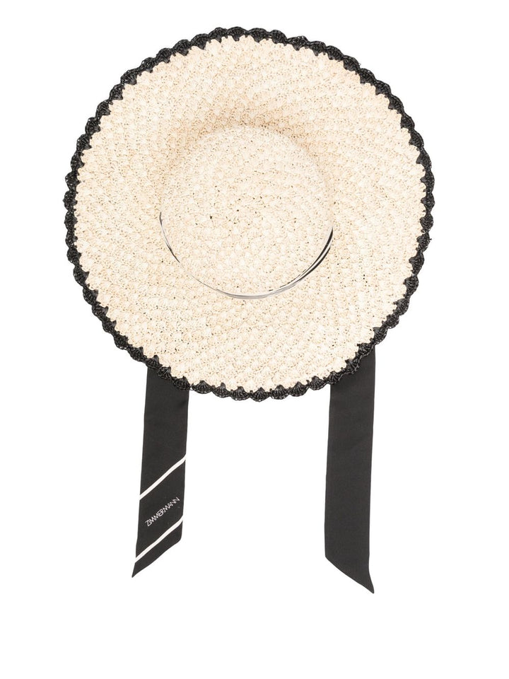 Zimmermann Raffia Tipped Sun Hat