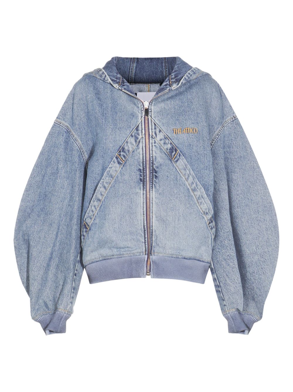 The Attico Hooded denim jacket