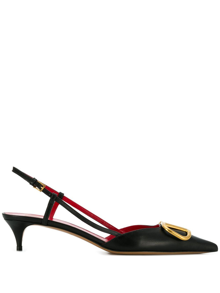 Valentino Garavani VLogo Signature leather slingbacks