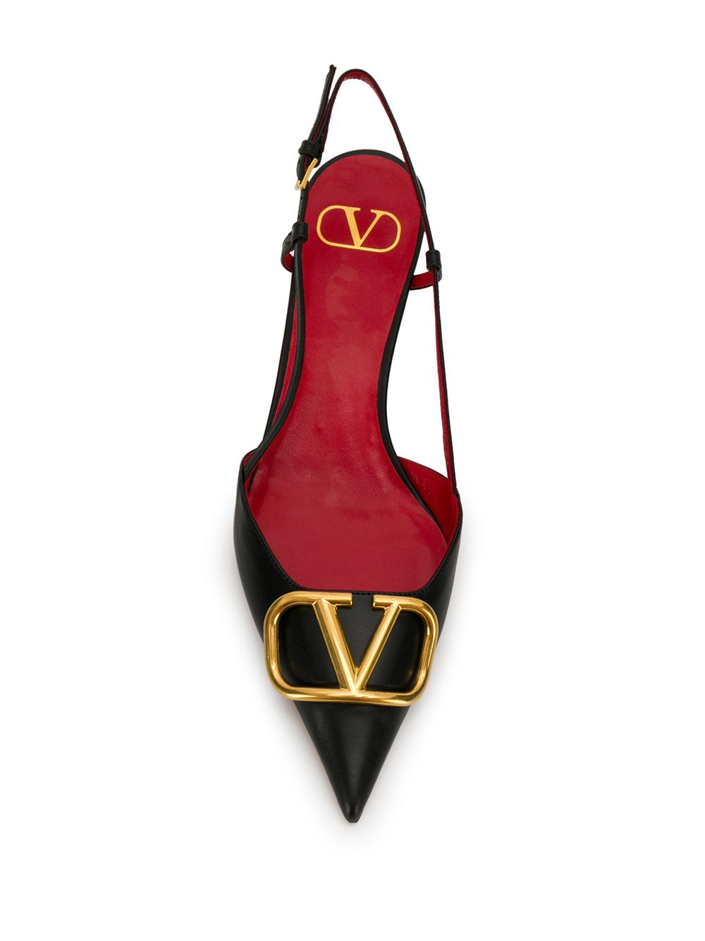 Valentino Garavani VLogo Signature leather slingbacks