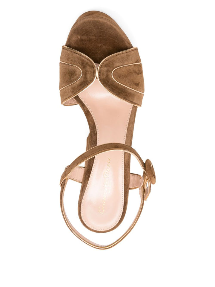 Gianvito Rossi Suede Platform Sandals