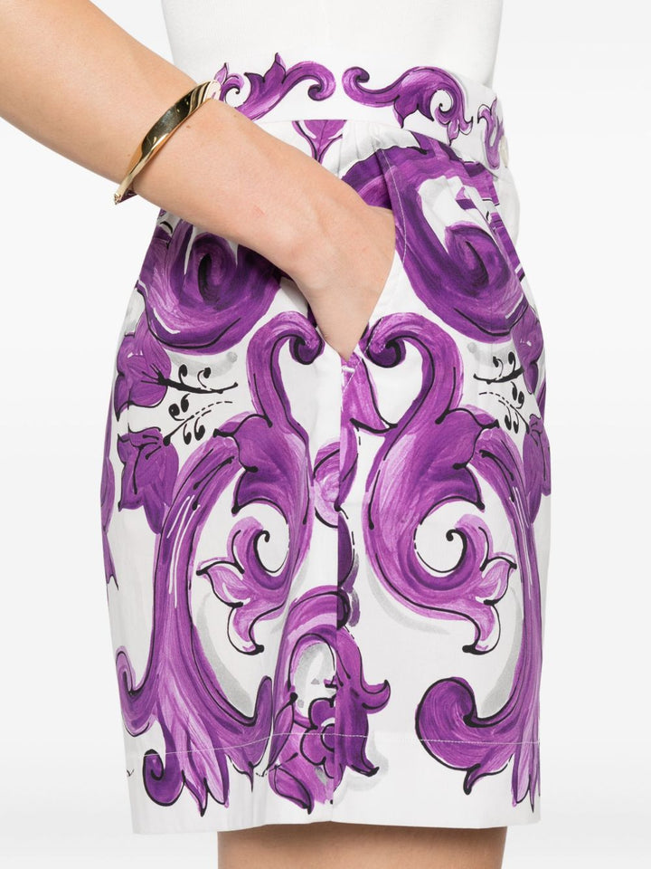 Dolce & Gabbana Majolica print Shorts