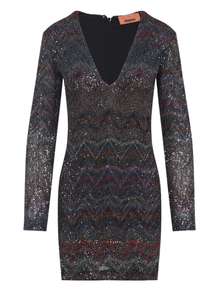 Missoni zigzag knit mini Dress