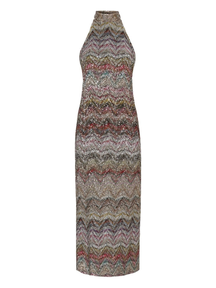 Missoni sequined halter neck Dress