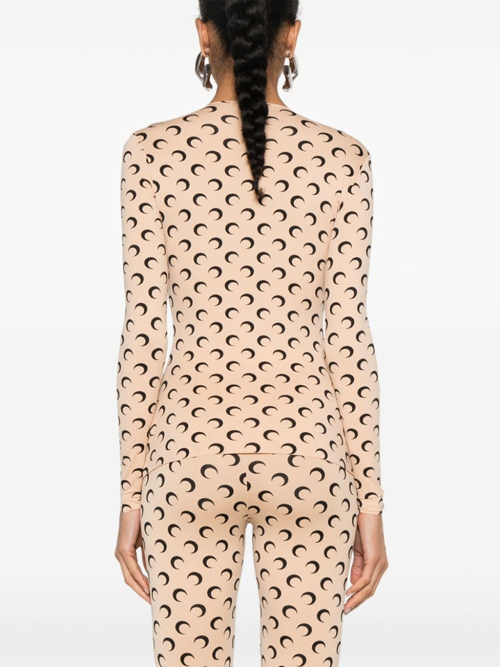 MARINE SERRE moonogram Second skin Top