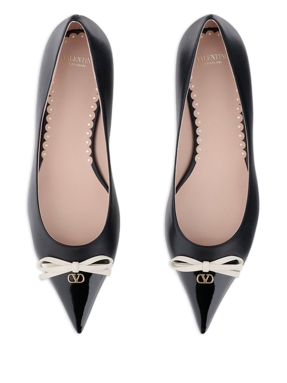 Valentino Garavani VLogo Signature Bepointy leather ballets