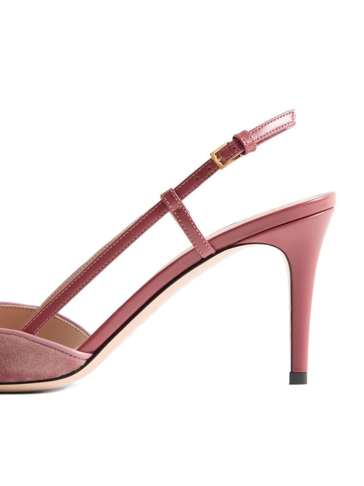 Valentino Garavani VLogo Signature velvet slingback pumps