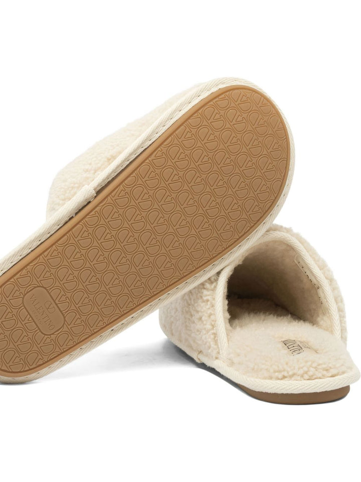 Valentino Garavani Ta Chambre wool slippers