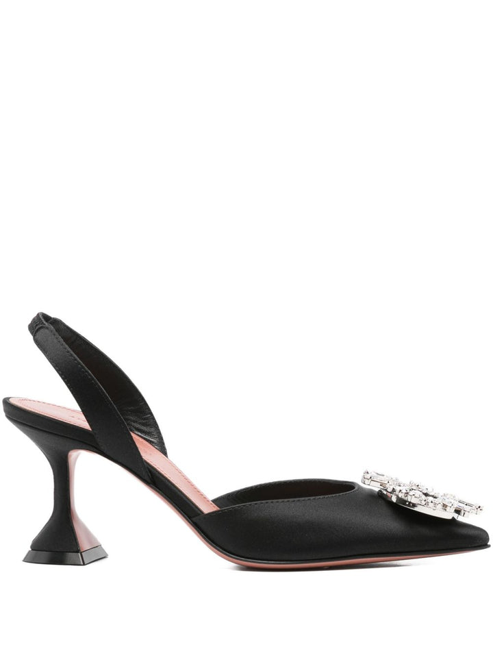 Amina Muaddi Begum satin slingbacks