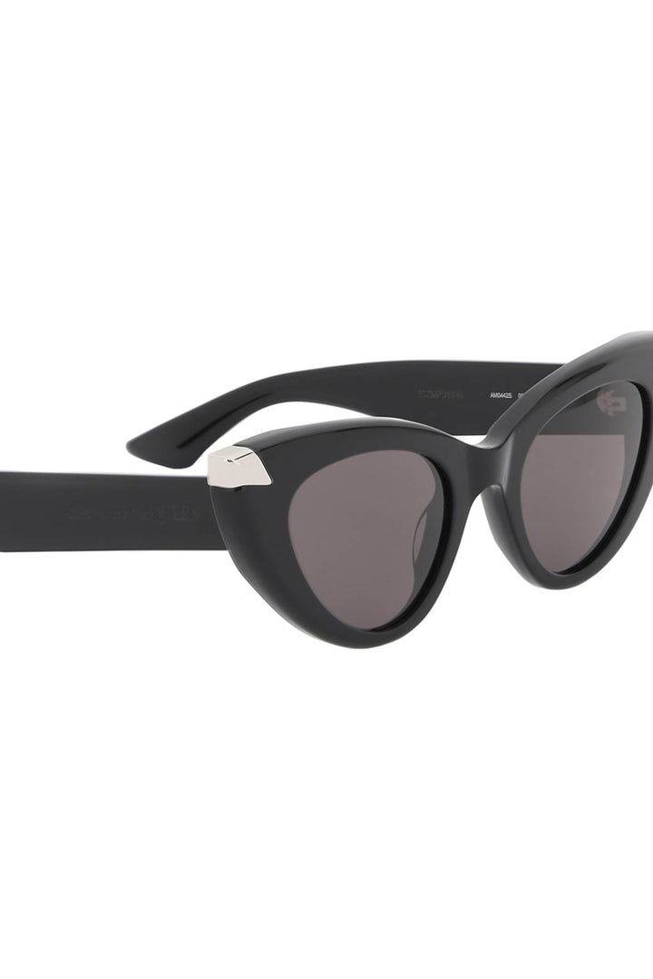 Alexander Mcqueen Punk Rivet Cat Eye Sunglasses For   Nero