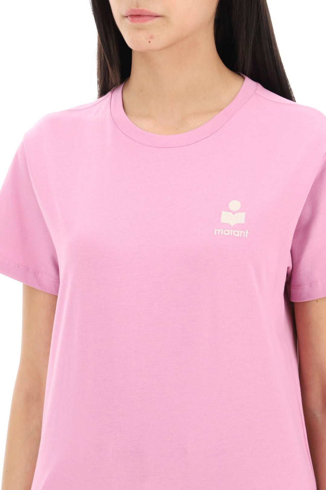 Isabel Marant Etoile Aby Regular Fit T Shirt   Rosa