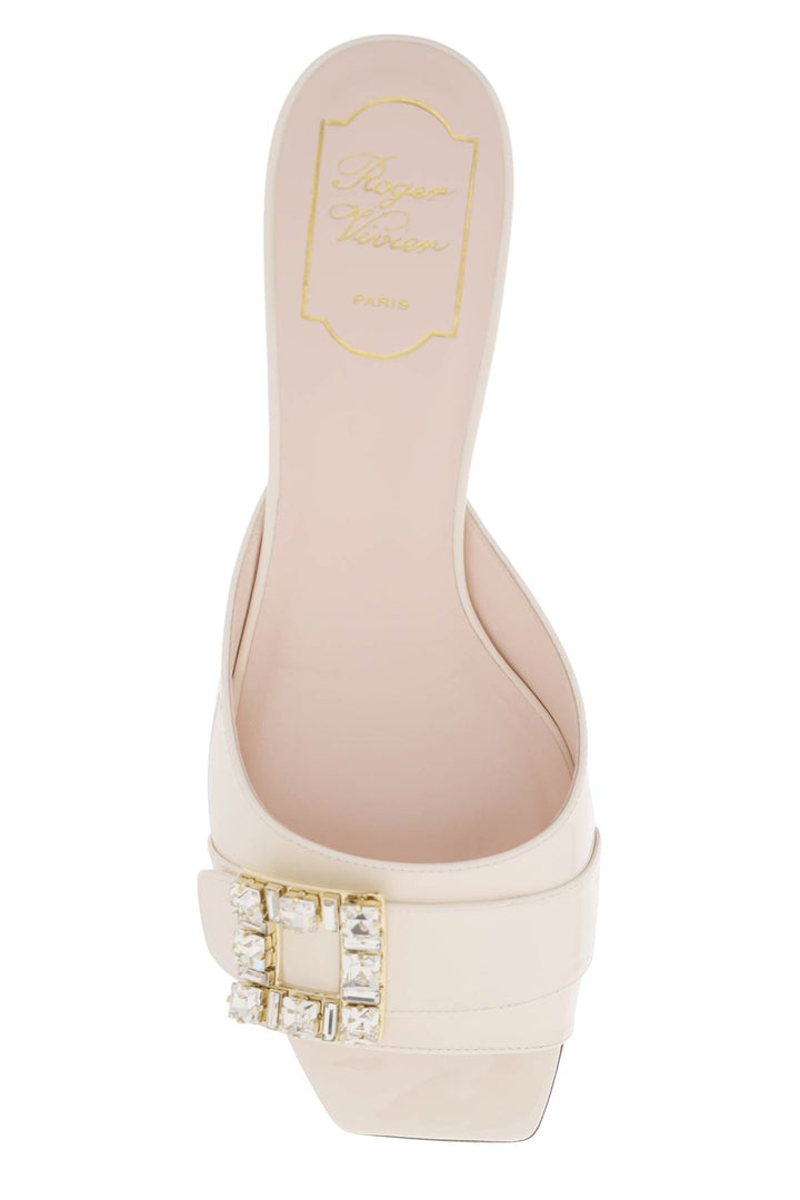 Roger Vivier Replace With Double Quotetrès Vivier Patent Leather Mules With   Neutro