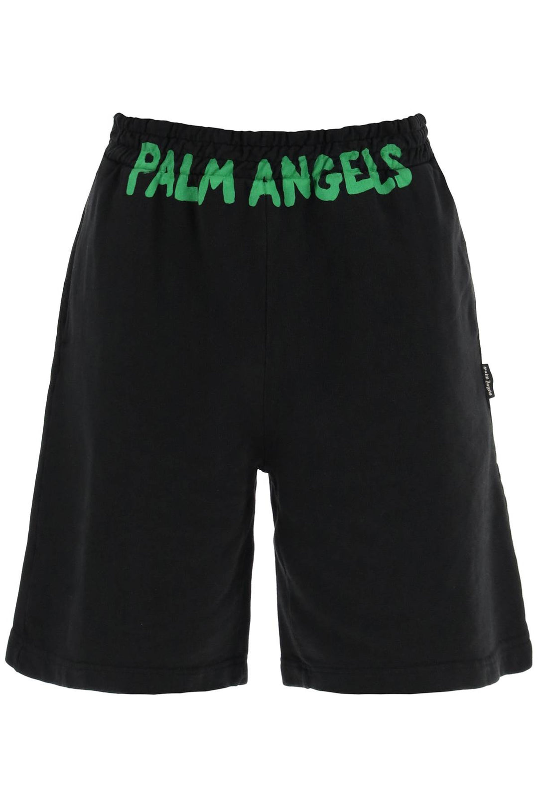 Palm Angels Sporty Bermuda Shorts With Logo   Nero
