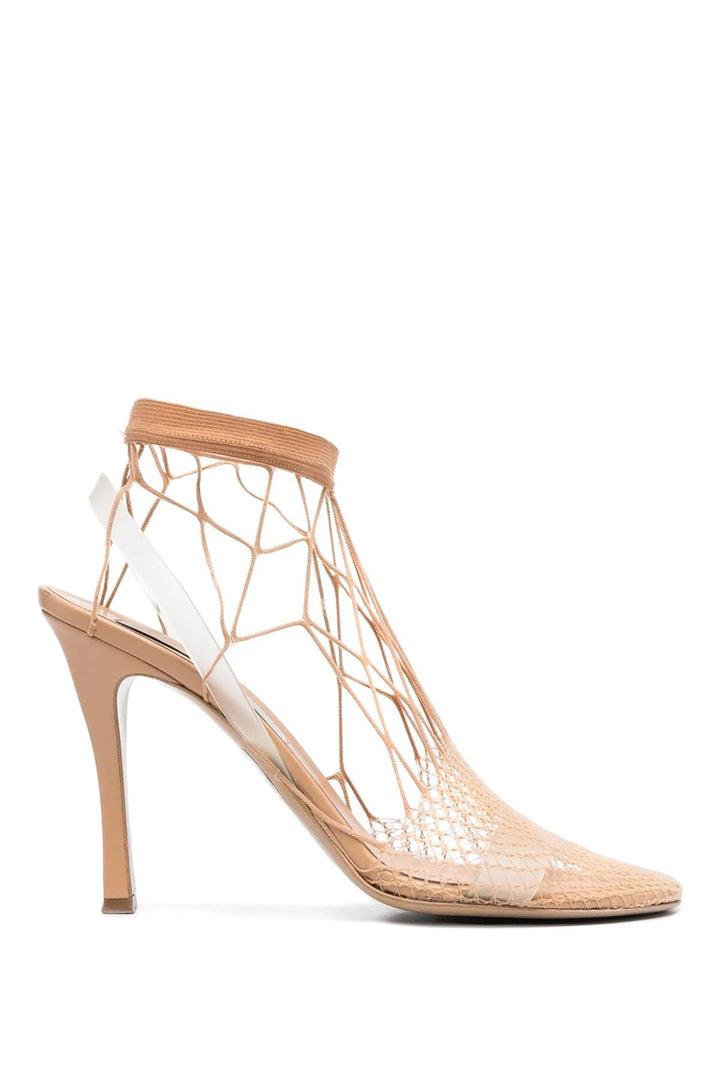 Stella Mc Cartney 'Stella 100' Mesh Sandals   Beige
