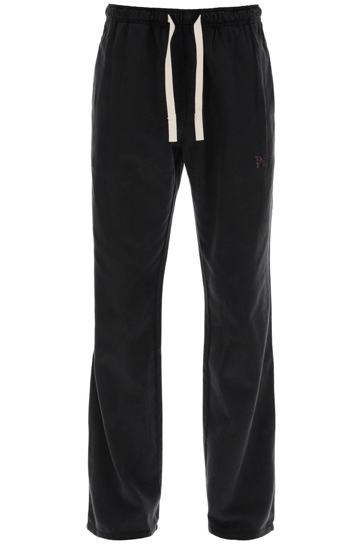 Palm Angels Wide Legged Travel Pants For Comfortable   Nero
