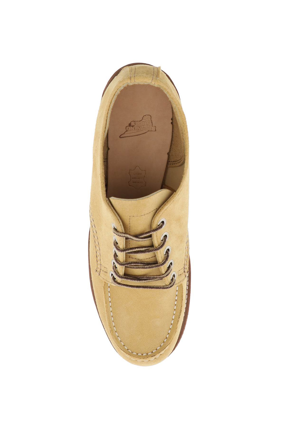 Red Wing Shoes Laced Moc Toe Oxford   Beige