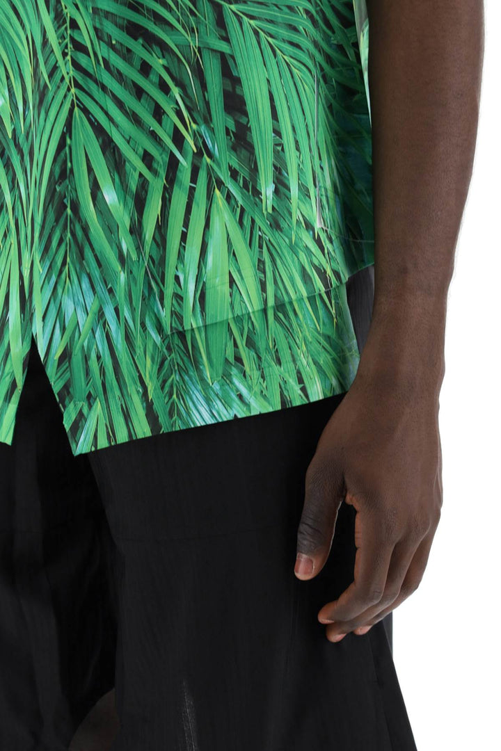 Comme Des Garcons Homme Plus Jungle Print T Shirt With   Verde