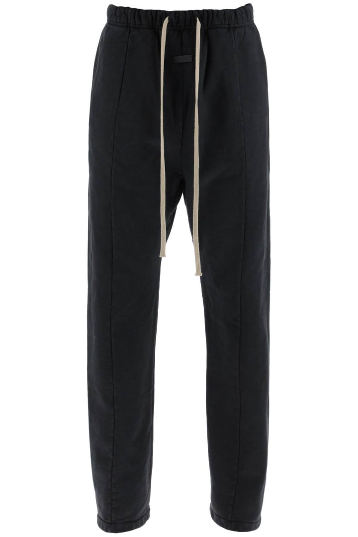 Fear Of God Replace With Double Quotebrushed Cotton Joggers For   Nero