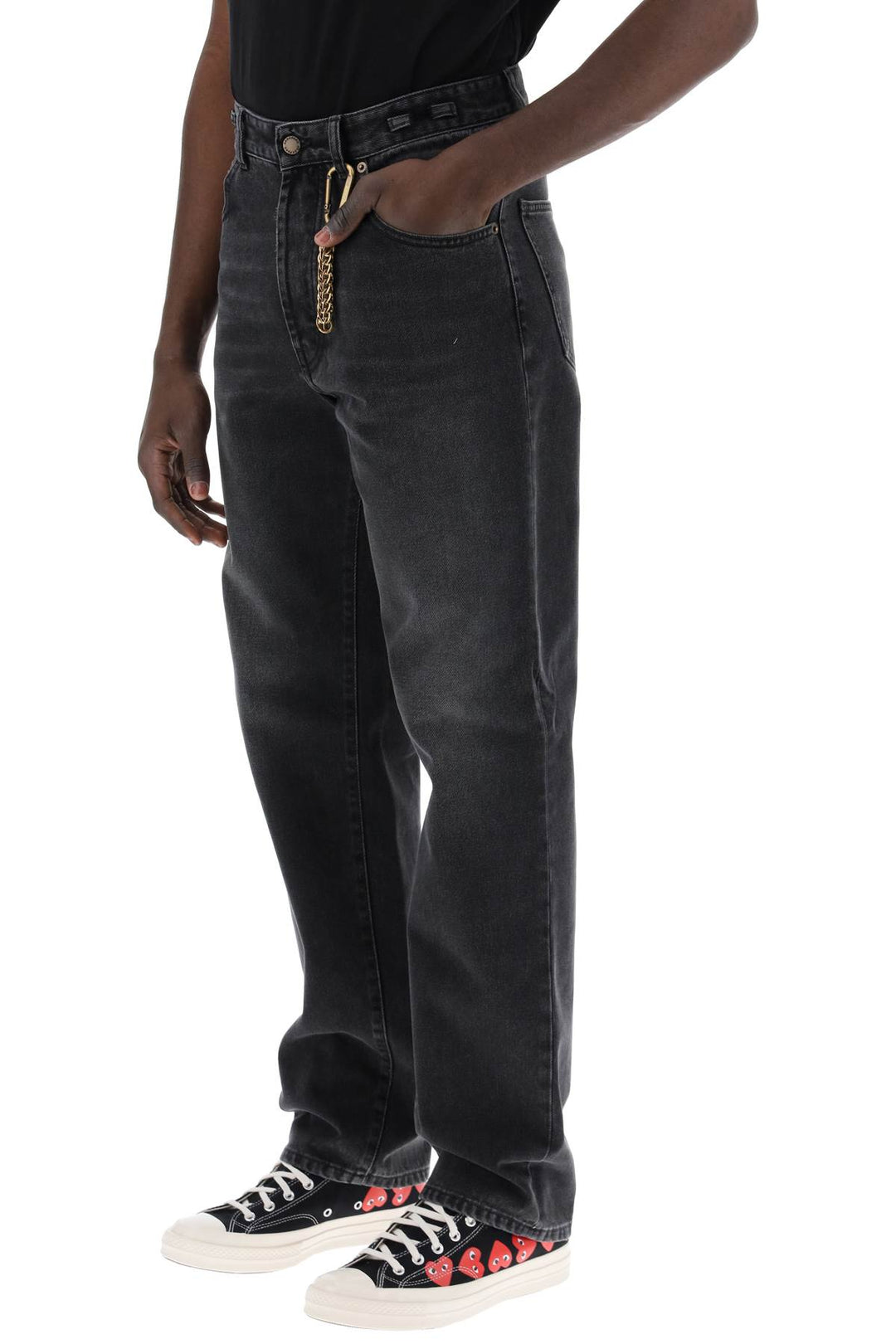 Darkpark Replace With Double Quotemark Jeans With Carabin   Nero