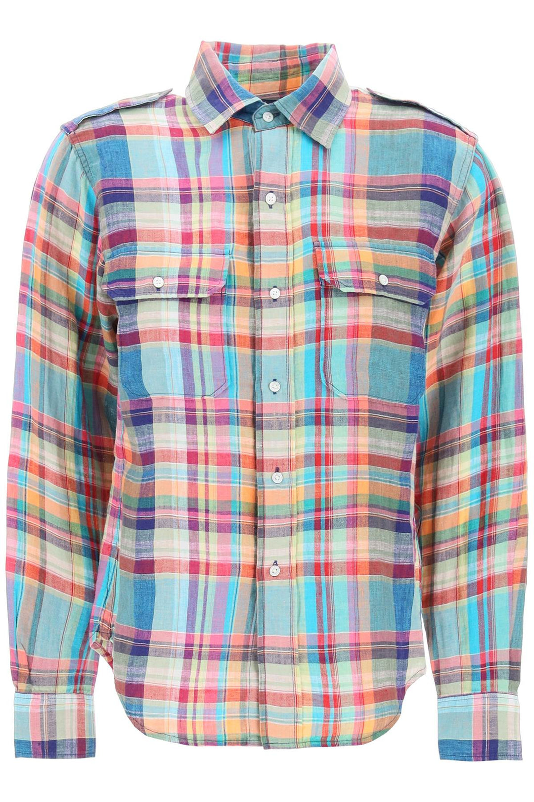 Polo Ralph Lauren Madras Patterned Shirt With   Multicolor