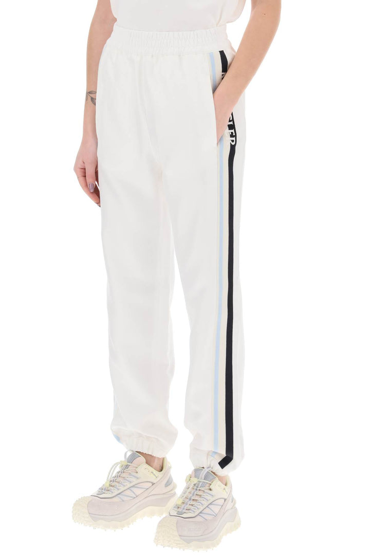 Moncler Logo Banded Joggers With   Bianco