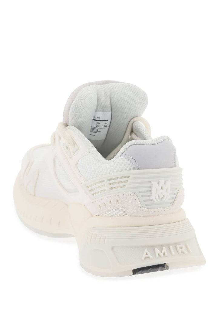 Amiri Mesh And Leather Ma Sneakers In 9   White