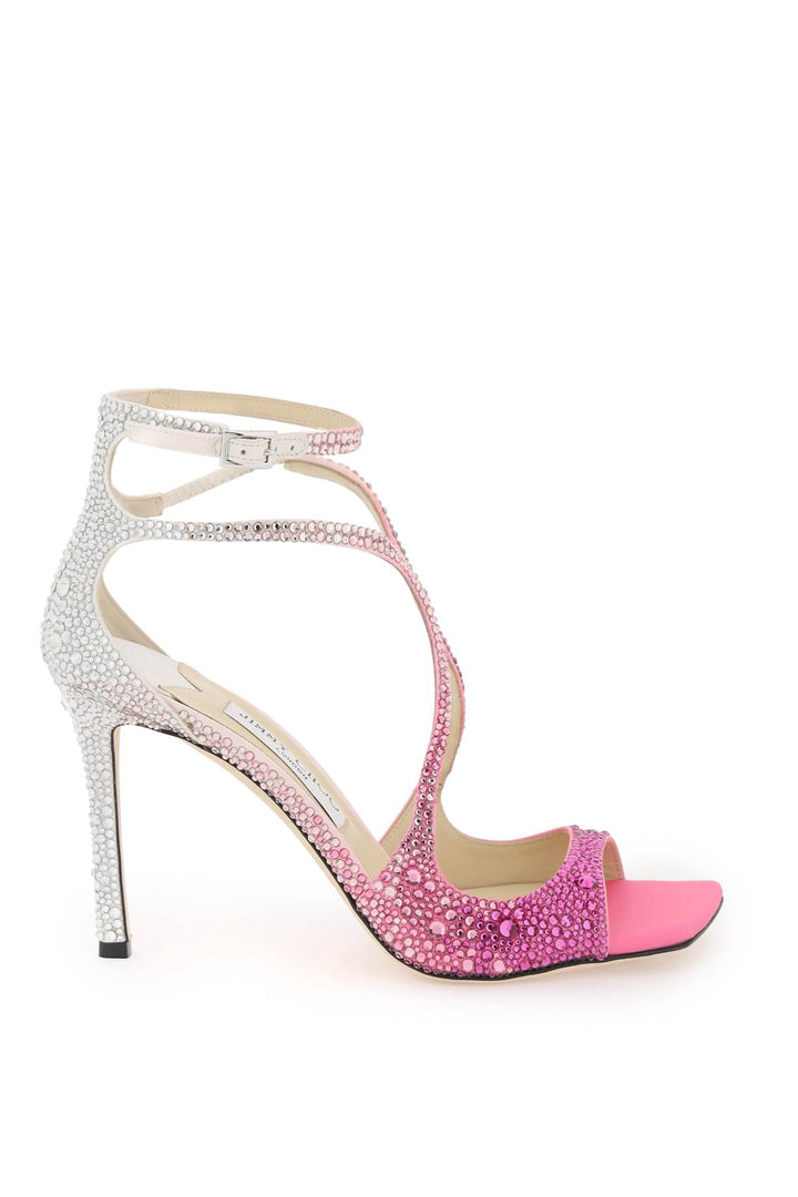 Jimmy Choo Azia 95 Pumps With Crystals   Fuxia