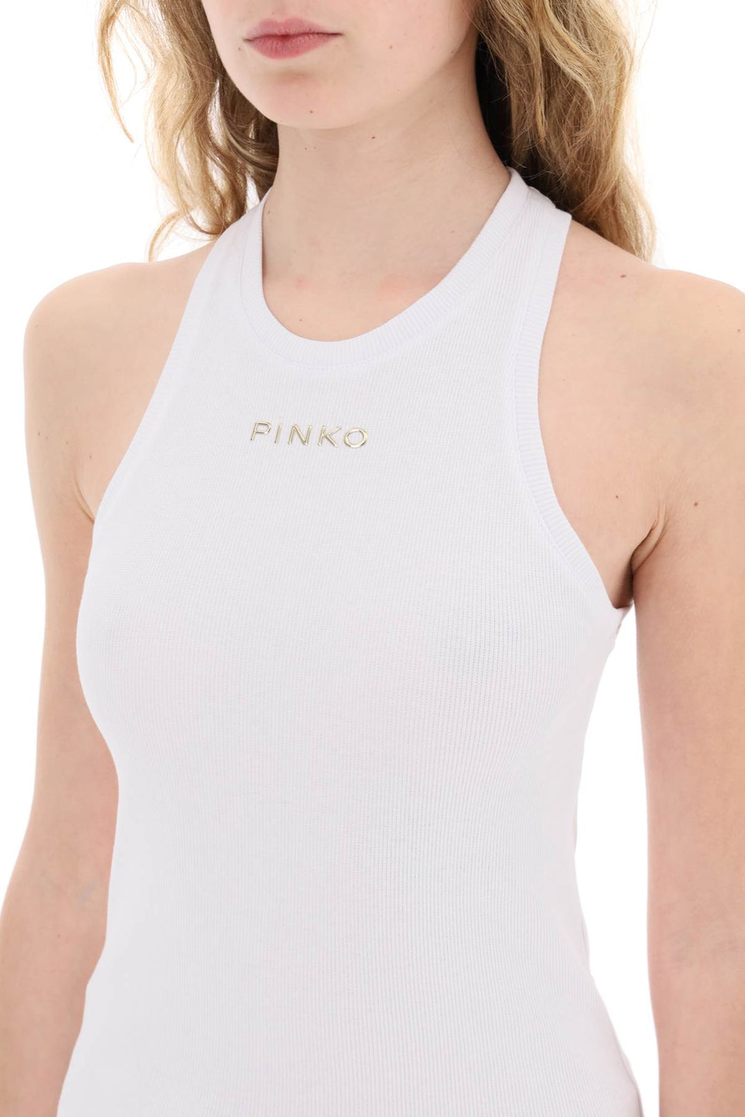 Pinko Sleeveless Top With   Bianco