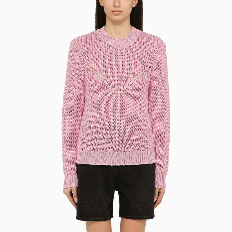 ISABEL MARANT pink crew-neck jumper
