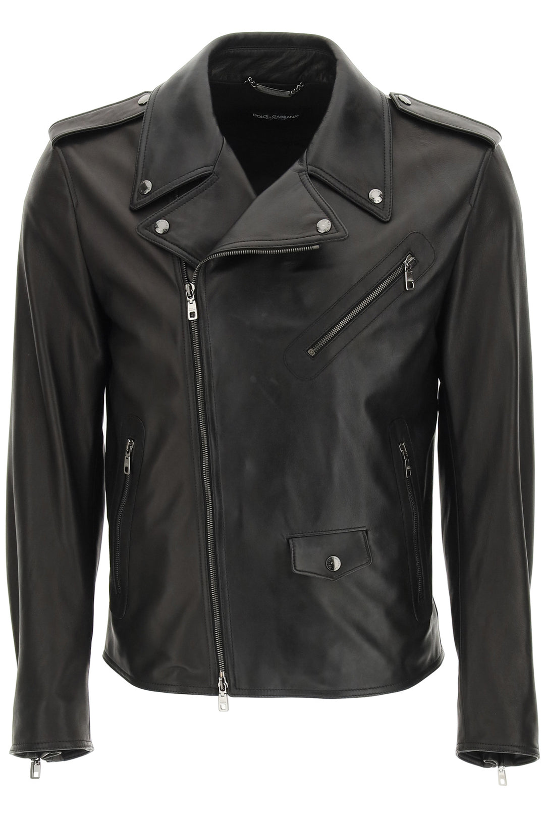 Dolce & Gabbana Leather Jacket   Nero