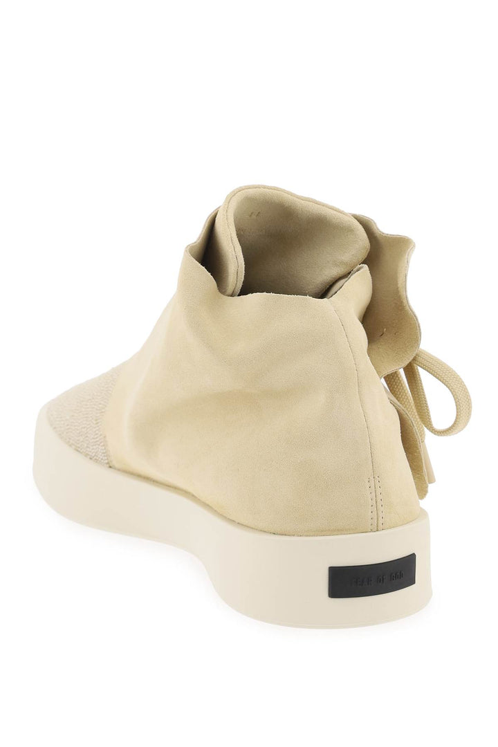 Fear Of God Mid Top Suede And Bead Sneakers.   Neutro