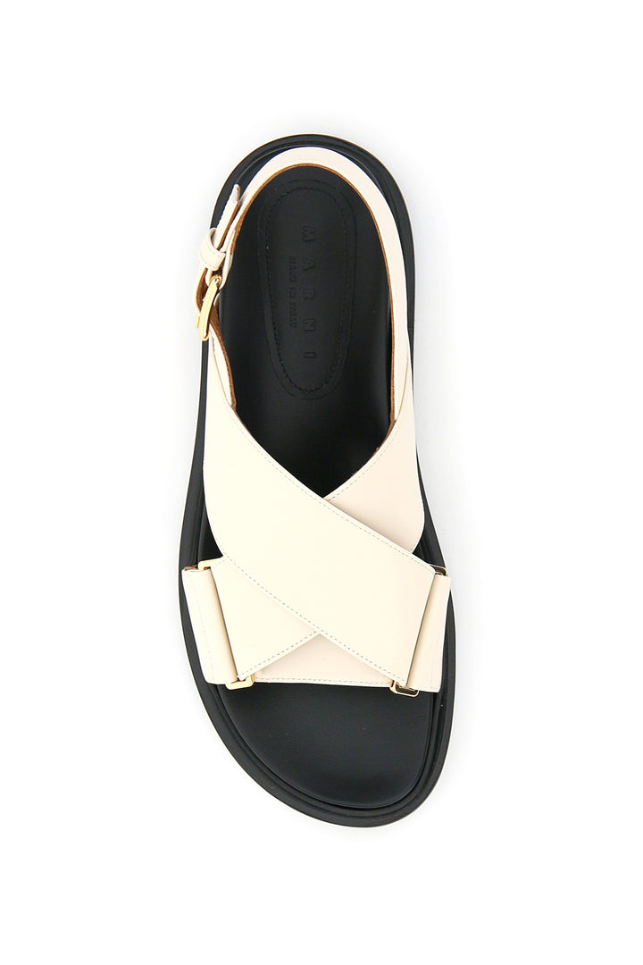 Marni Fussbett Sandals   Bianco