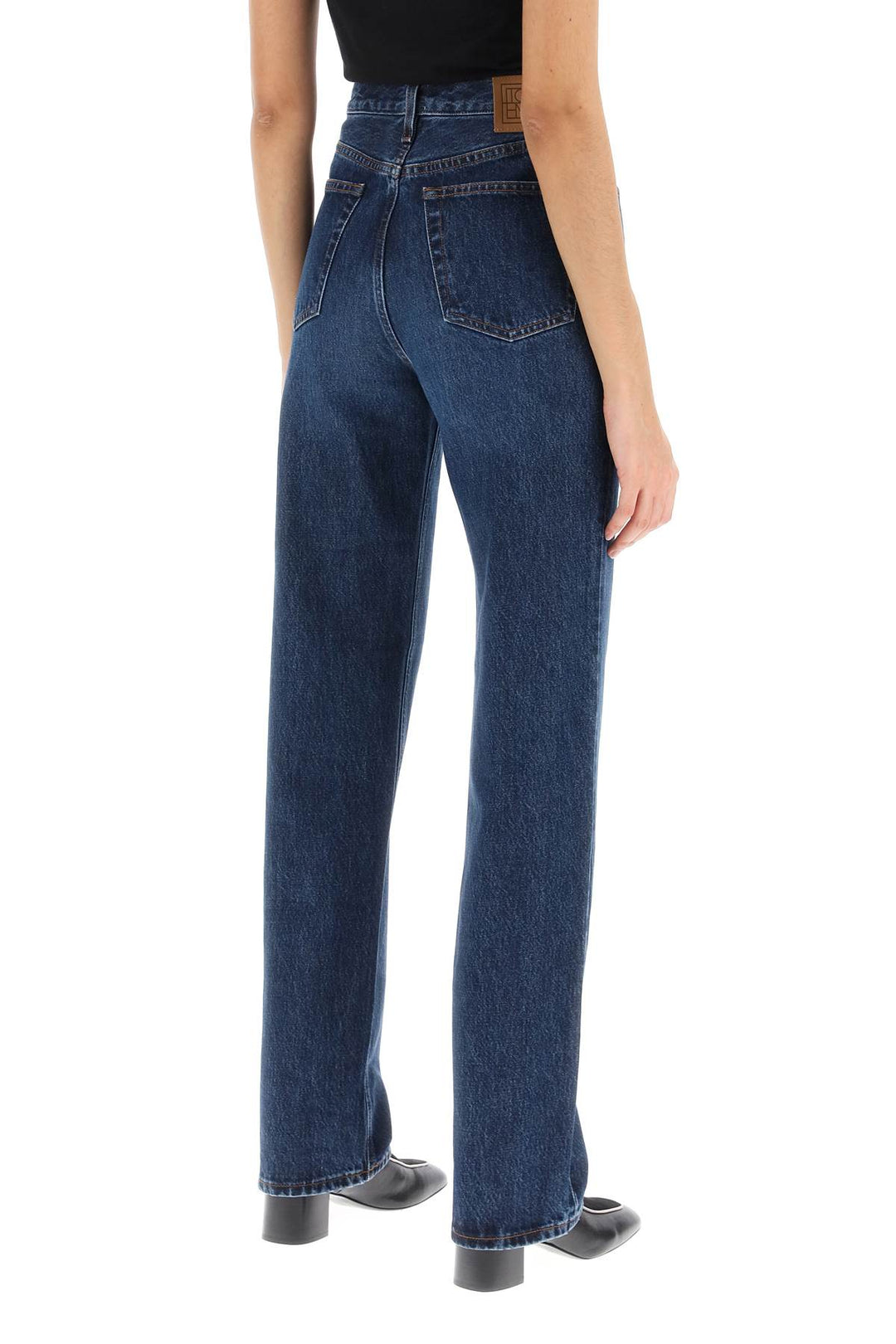 Toteme Organic Denim Classic Cut Jeans   Blu