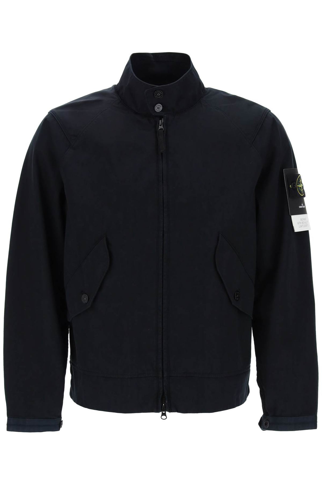 Stone Island Replace With Double Quotebio Satin Jacket With Bio Alloy Light   Blu