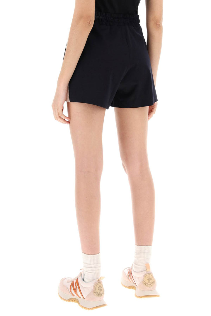 Moncler Sporty Shorts With Nylon Inserts   Blu