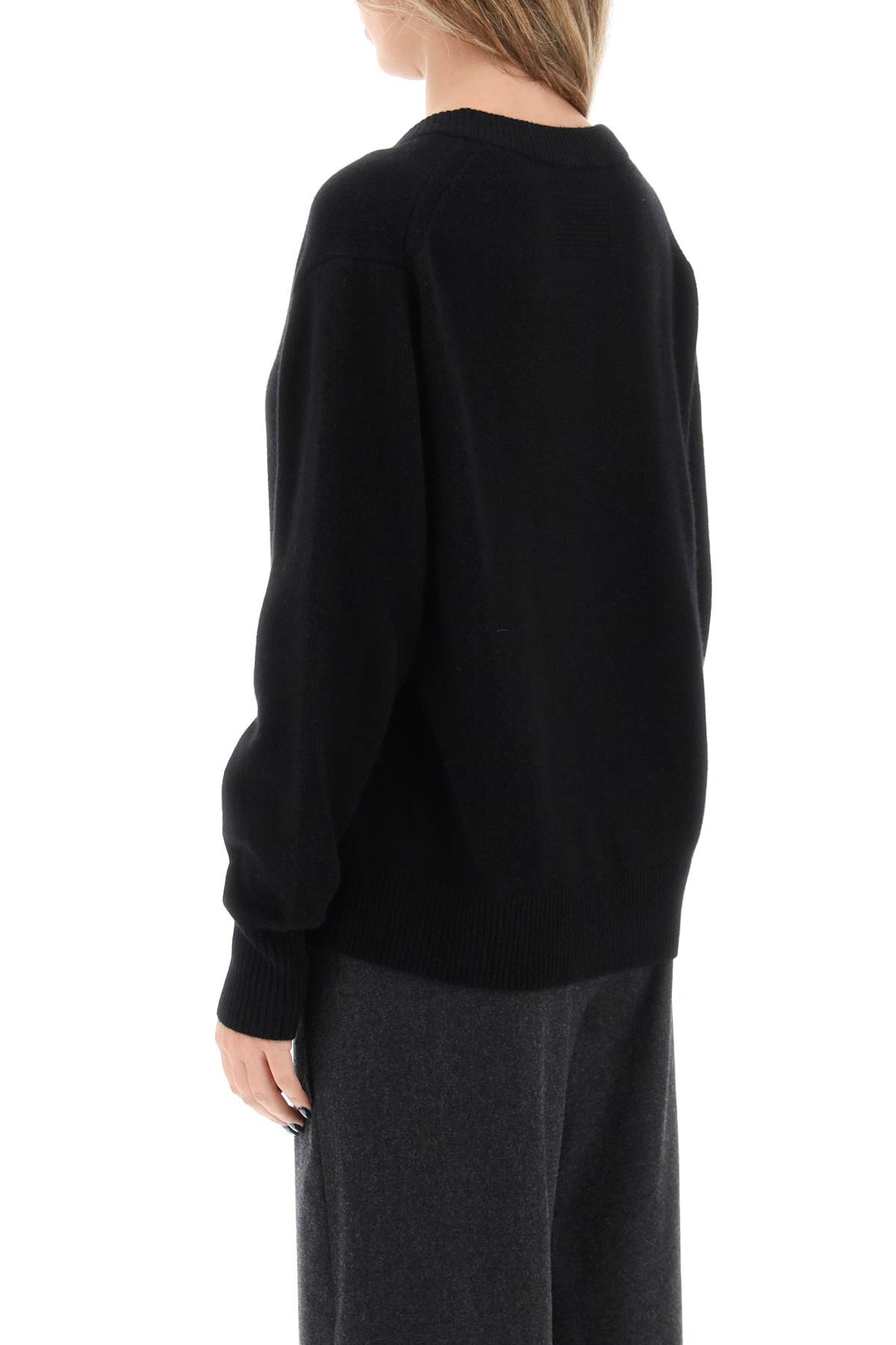Guest In Residence The V Cashmere Sweater   Nero