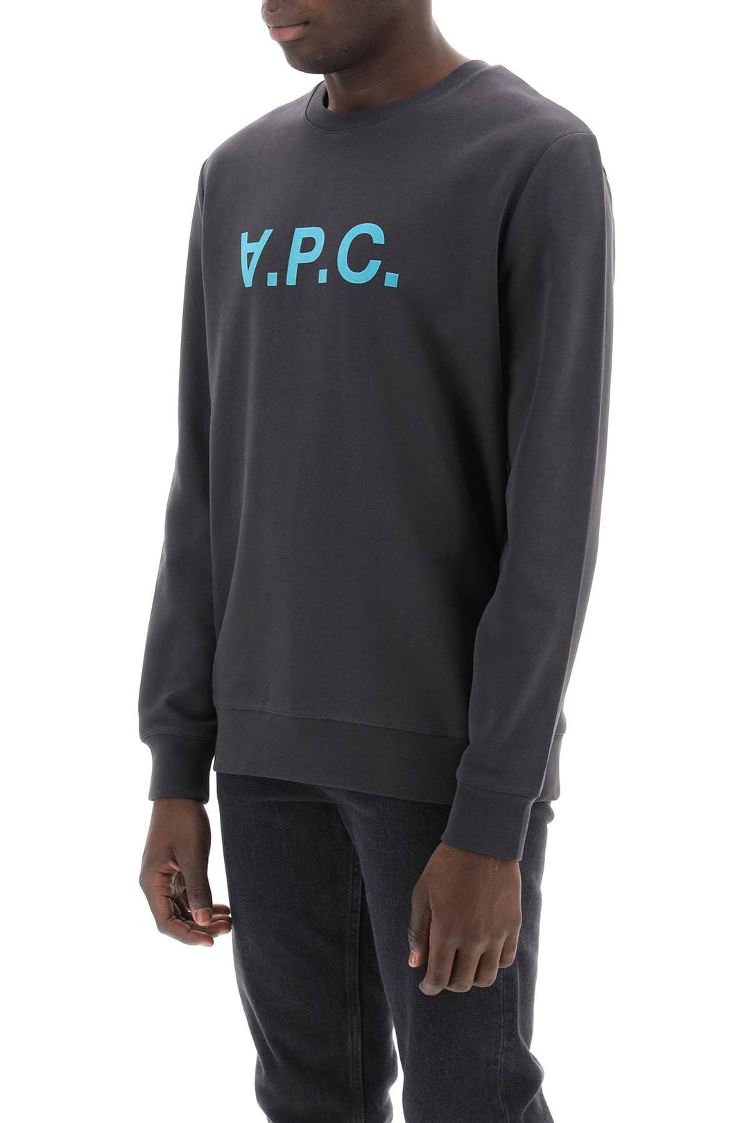 A.P.C. Flock V.P.C. Logo Sweatshirt   Grey