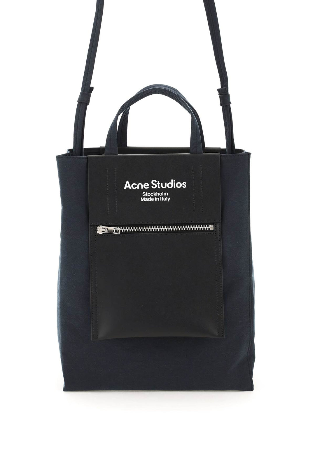 Acne Studios Baker Out Medium Tote Bag   Nero