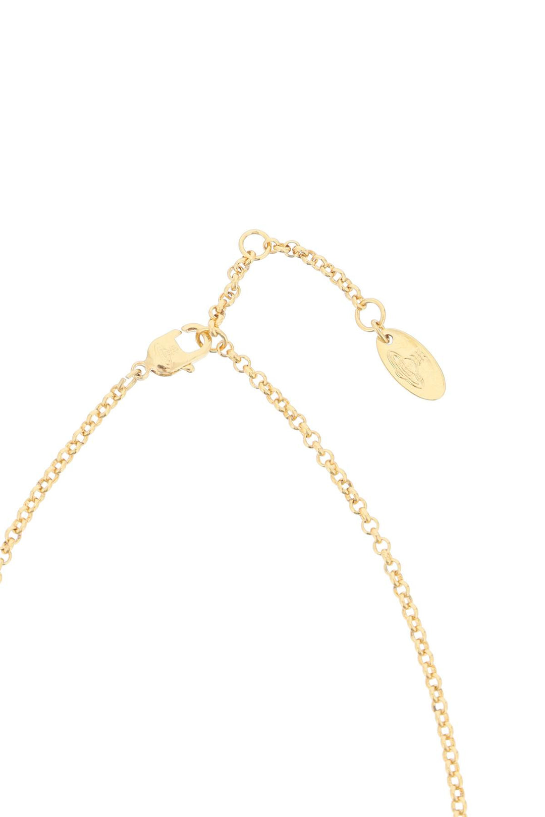 Vivienne Westwood Replace With Double Quotemini Bas Relief Pendant Necklacereplace With Double Quote   Oro